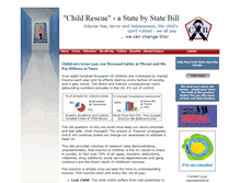 Tablet Screenshot of childrescuebill.org